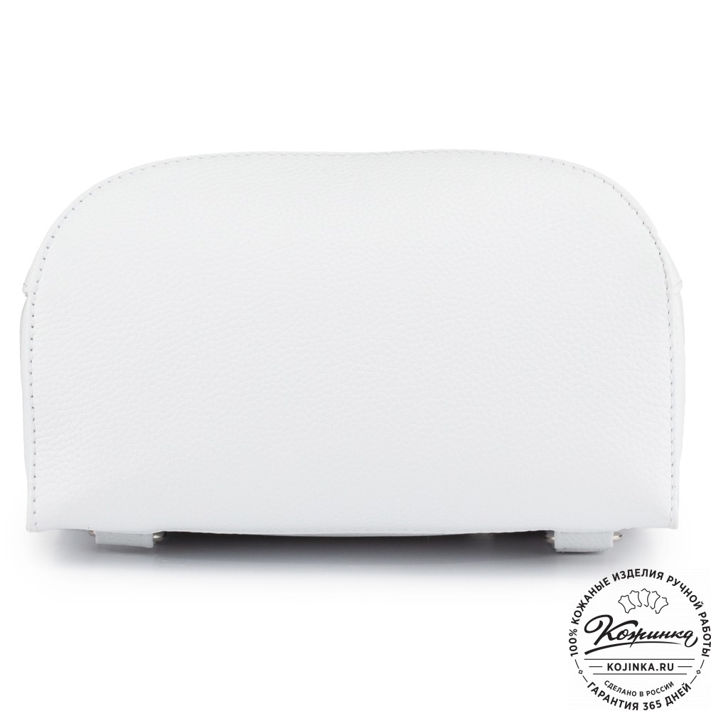 Женский кожаный рюкзак "Ассоль" (белый)