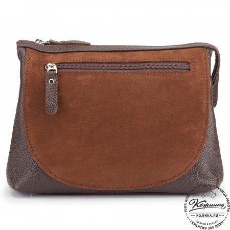 Женская кожаная сумка "Валери" (шоколад)