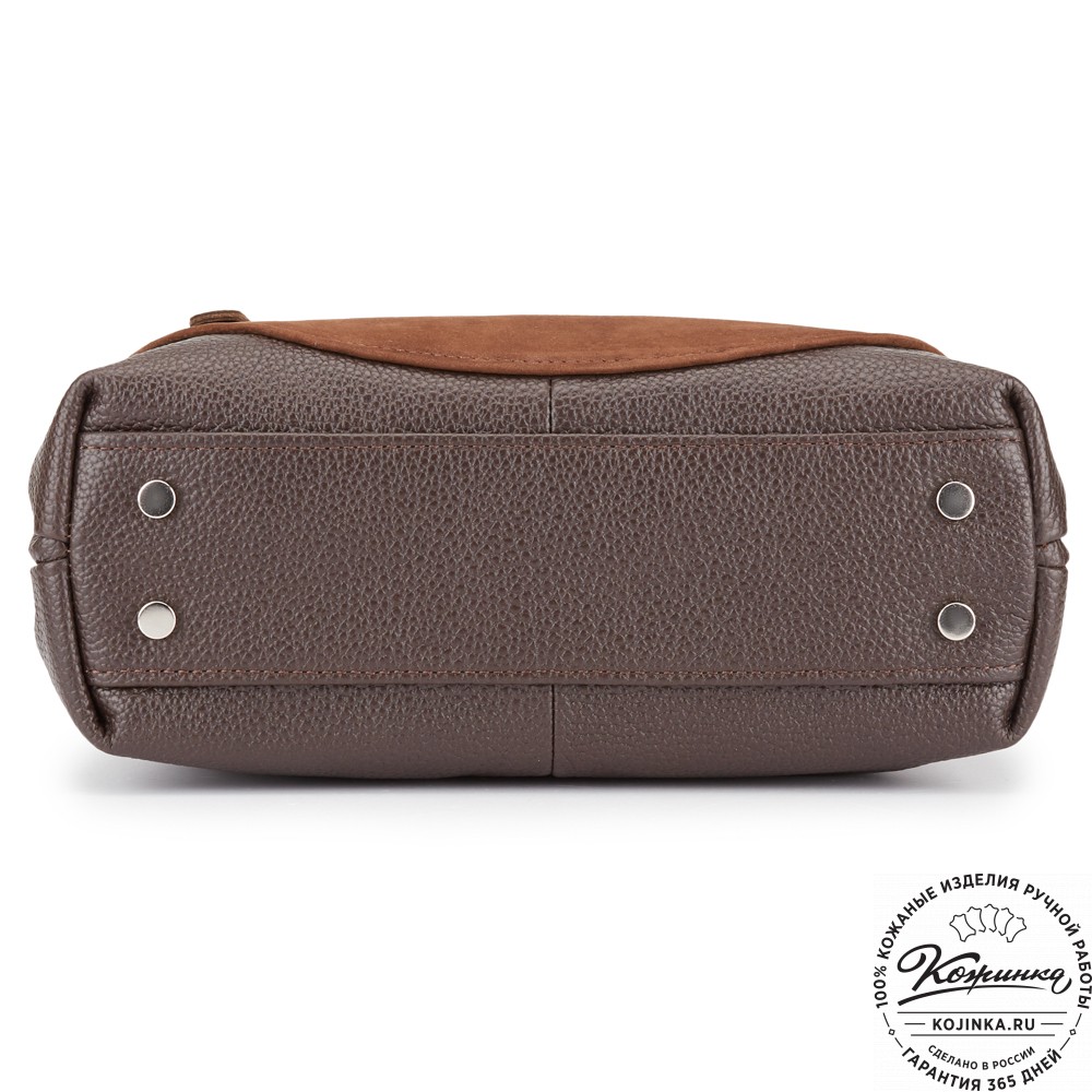 Женская кожаная сумка "Валери" (шоколад)