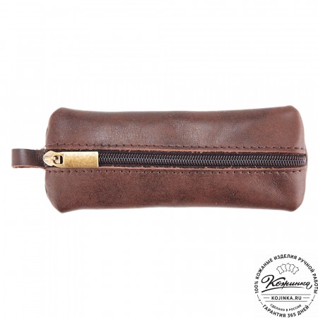 Кожаная ключница "Соло" (коричневая гладкая кожа)