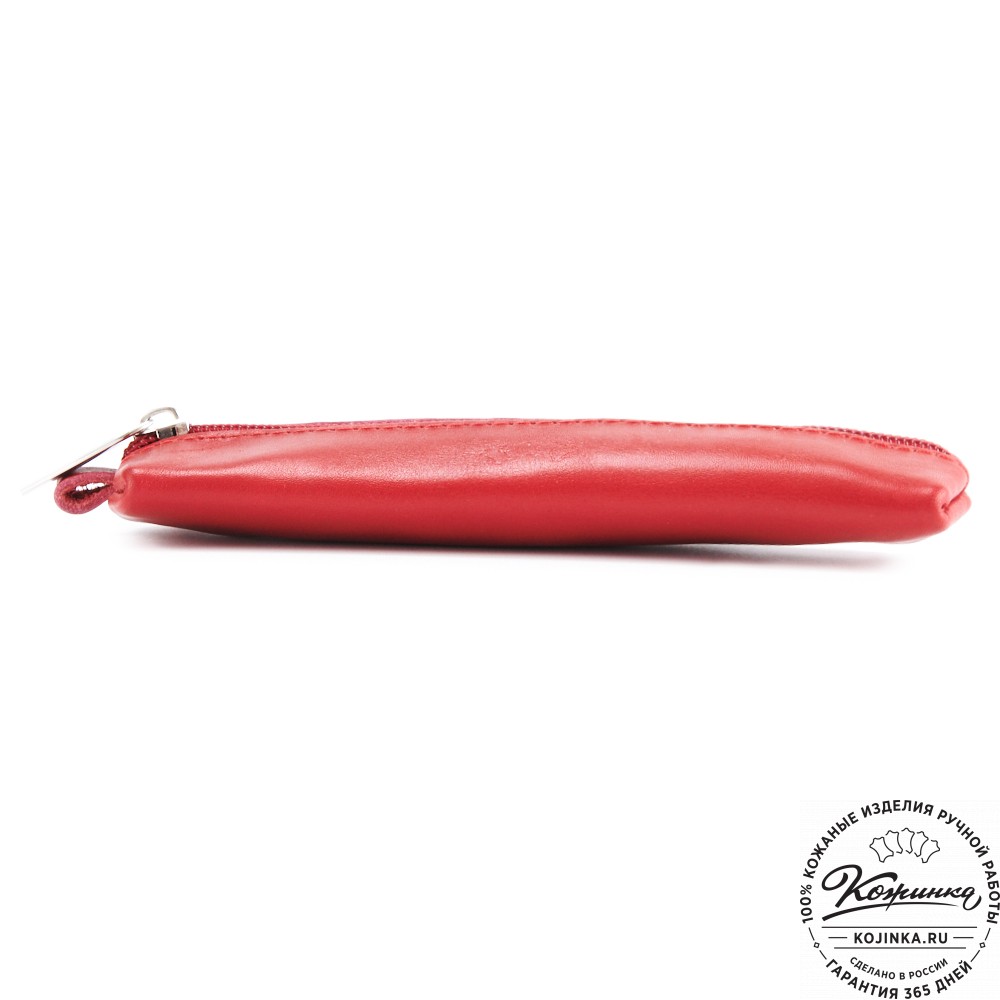 Кожаная ключница "Соло" (красная гладкая кожа)