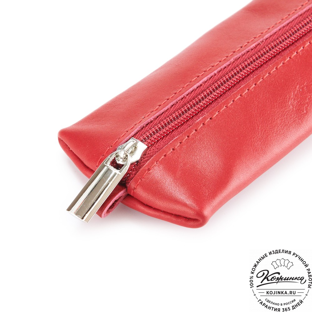 Кожаная ключница "Соло" (красная гладкая кожа)