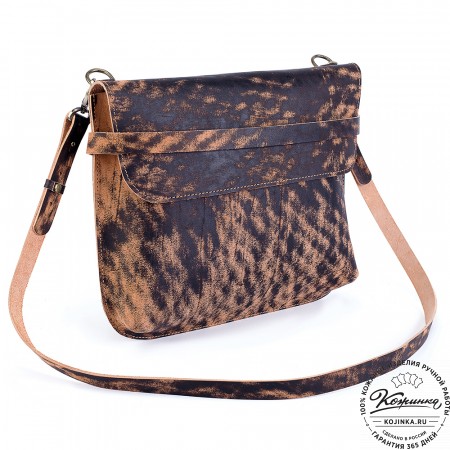 Кожаный планшет "Гудзон" (старение рыжий)