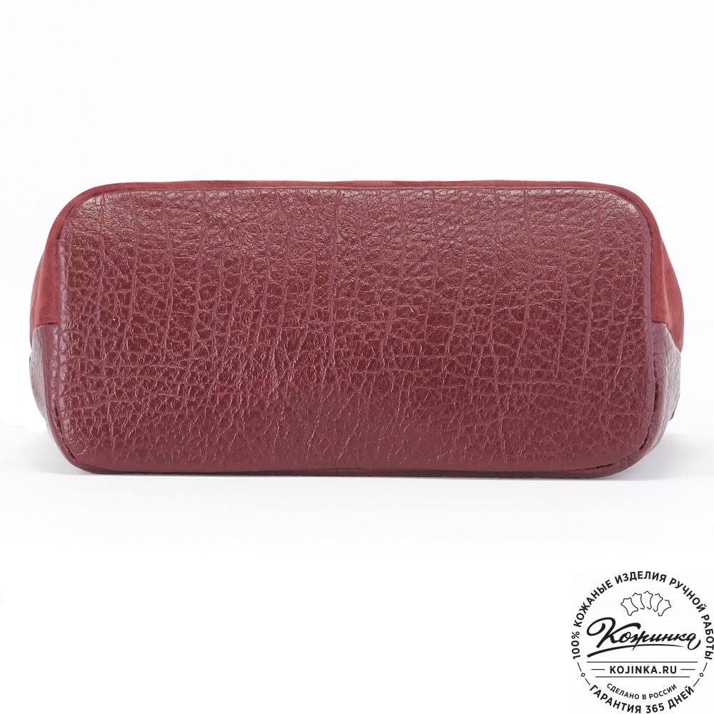 Женская кожаная сумка "Саманта" (бордо)