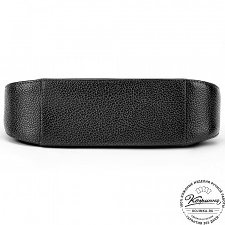 Женская кожаная сумка "Каролина" (чёрная)