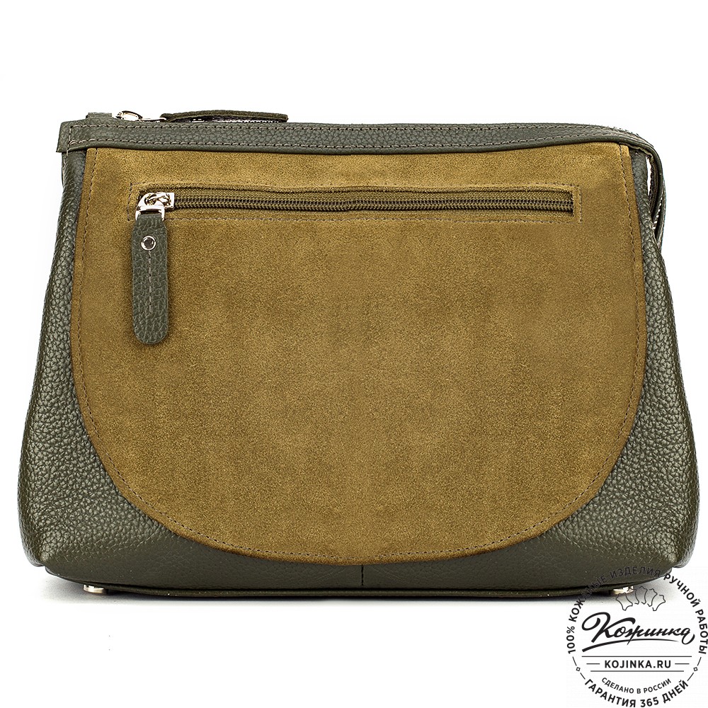 Женская кожаная сумка "Валери" (хаки)