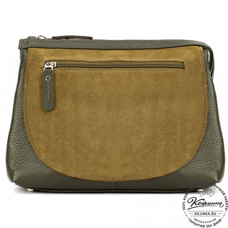 Женская кожаная сумка "Валери" (хаки)