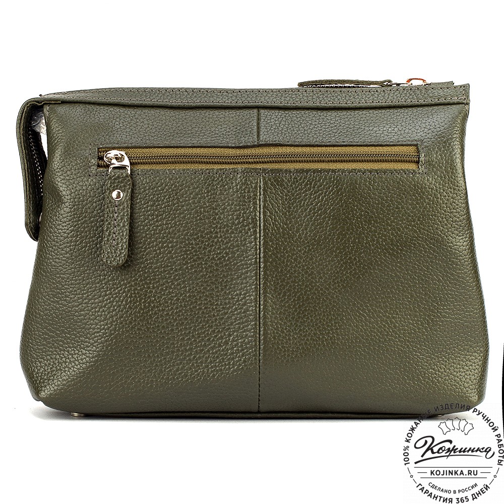 Женская кожаная сумка "Валери" (хаки)