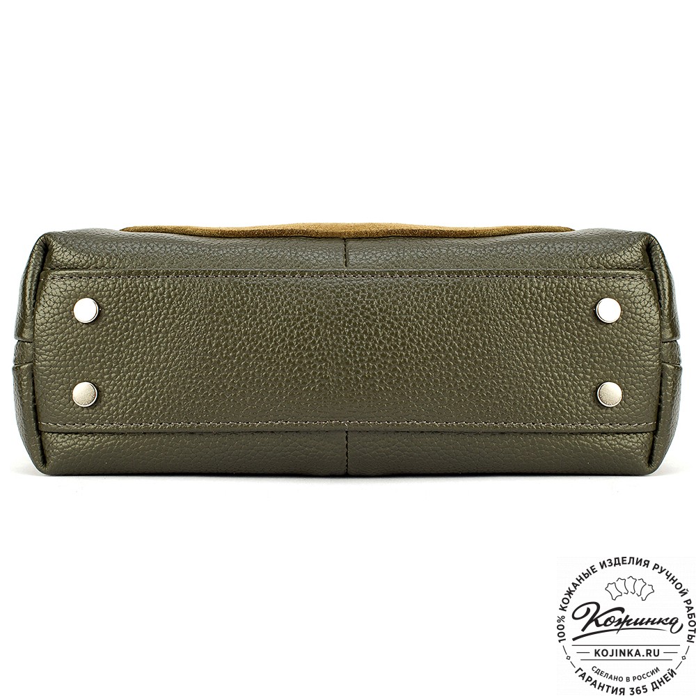 Женская кожаная сумка "Валери" (хаки)