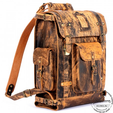 Кожаный ранец "Максимус 3" (старение)