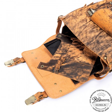 Кожаный ранец "Максимус 3" (старение)