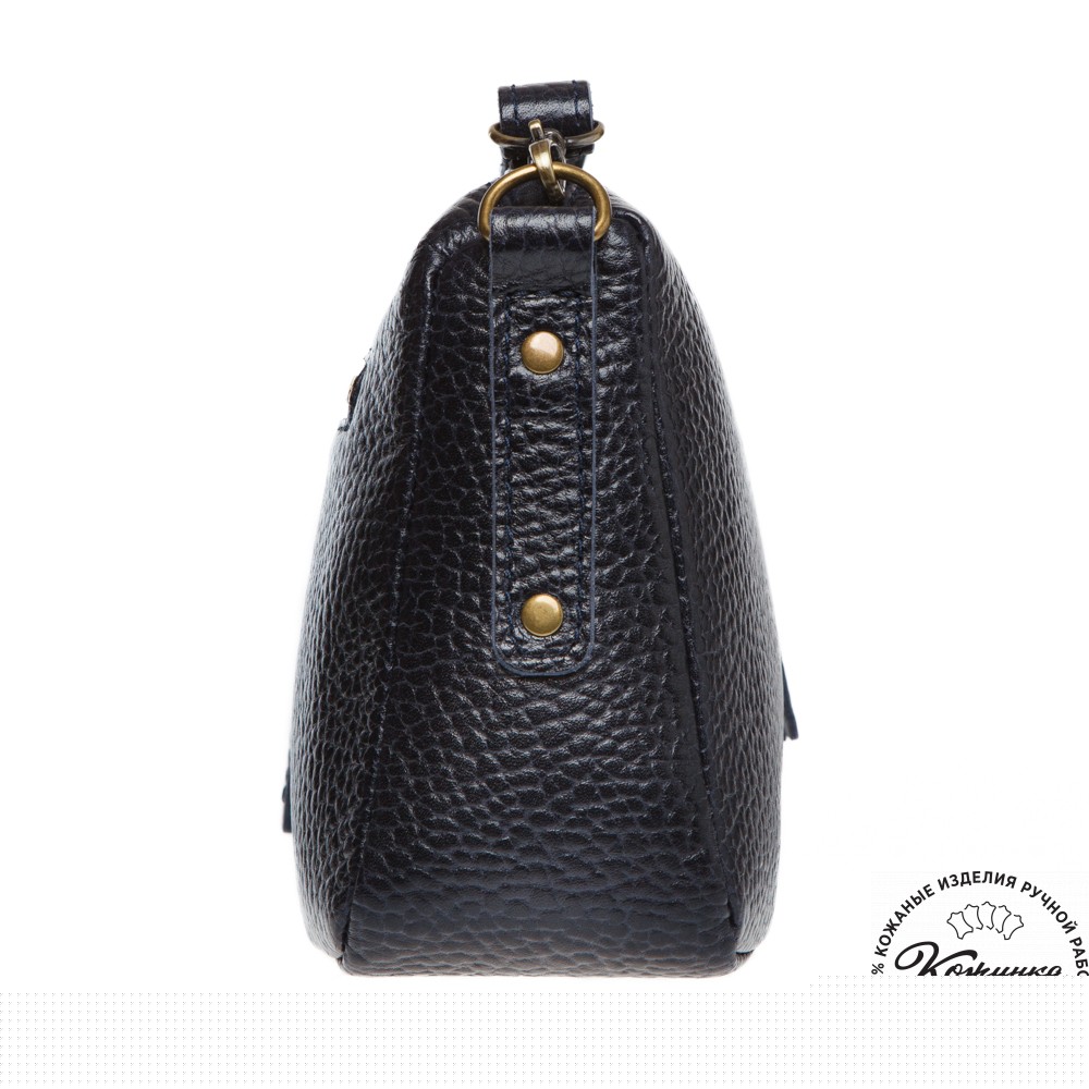 Женская кожаная сумка "Агата" (чёрная)