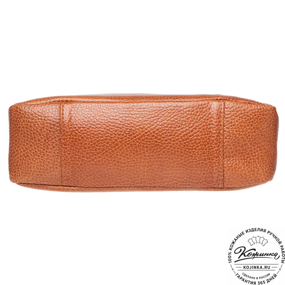 Женская кожаная сумка "Агата" (рыжая)