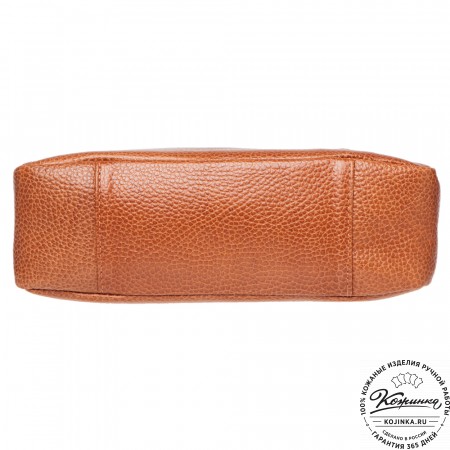 Женская кожаная сумка "Агата" (рыжая)