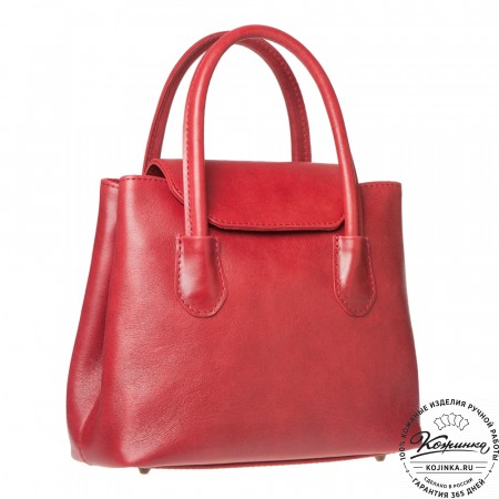 Женская кожаная сумка "Ванесса" (малина)