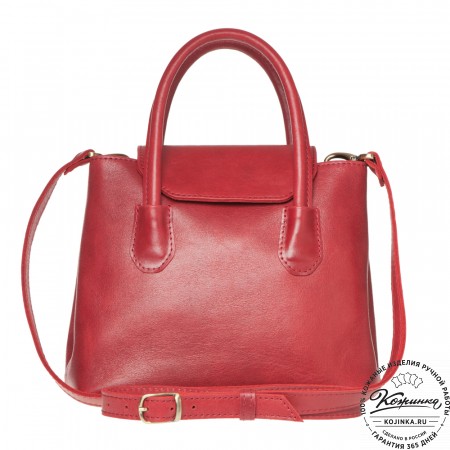 Женская кожаная сумка "Ванесса" (малина)