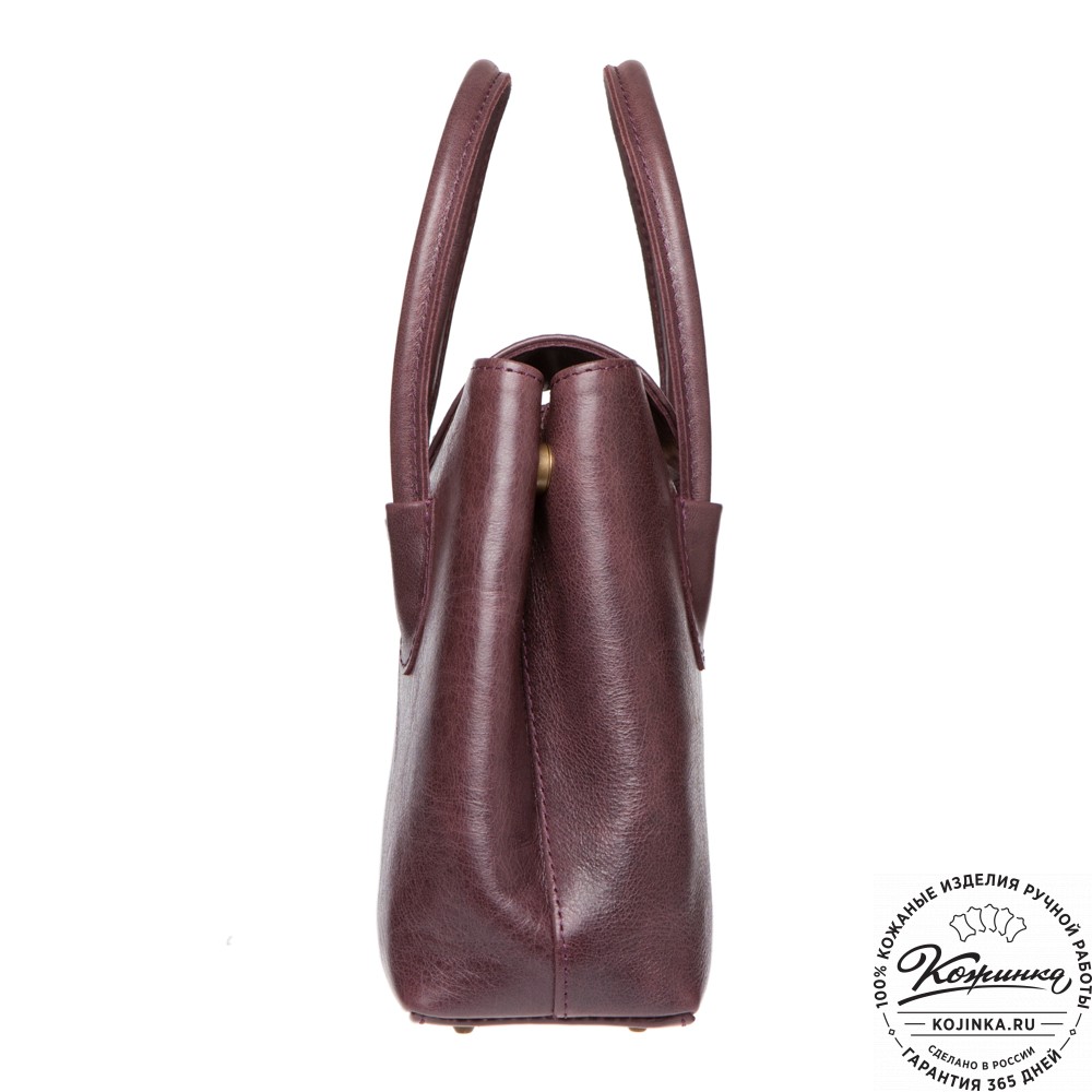 Женская кожаная сумка "Ванесса" (слива)