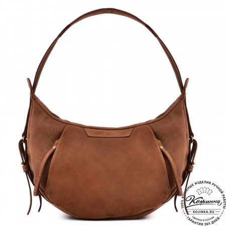 Женская кожаная сумка "Техас" (коричневый нубук)