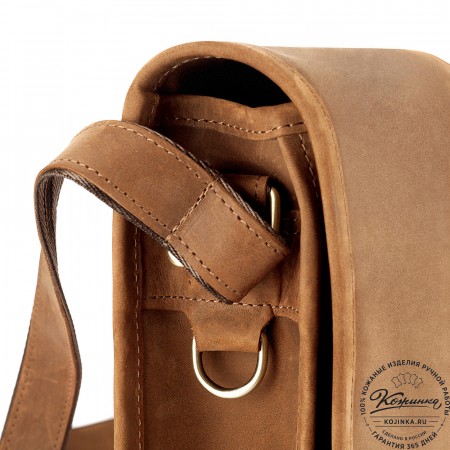 Кожаная сумка "Винсент" (коричневый крейзи)