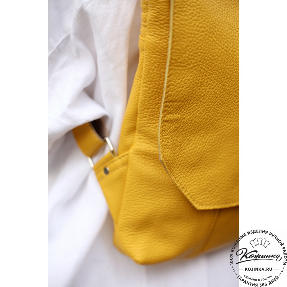 Кожаный рюкзак "Голландия New" (бежевый)