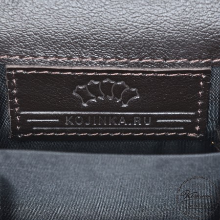 Кожаная сумка для документов "Чикаго" (темно-коричневая)