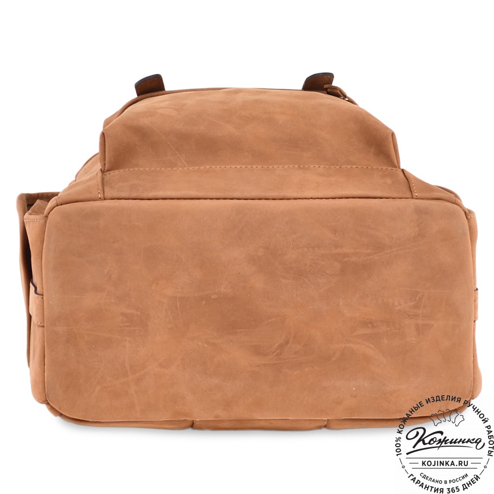  Кожаный рюкзак "Ганнибал" (рыжий крейзи) 