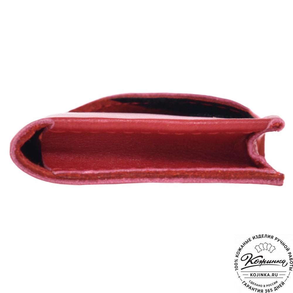  Кожаный футляр для очков "Марокко" (красный) 