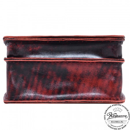  Кожаный сумка "Робин" (глянец красный)