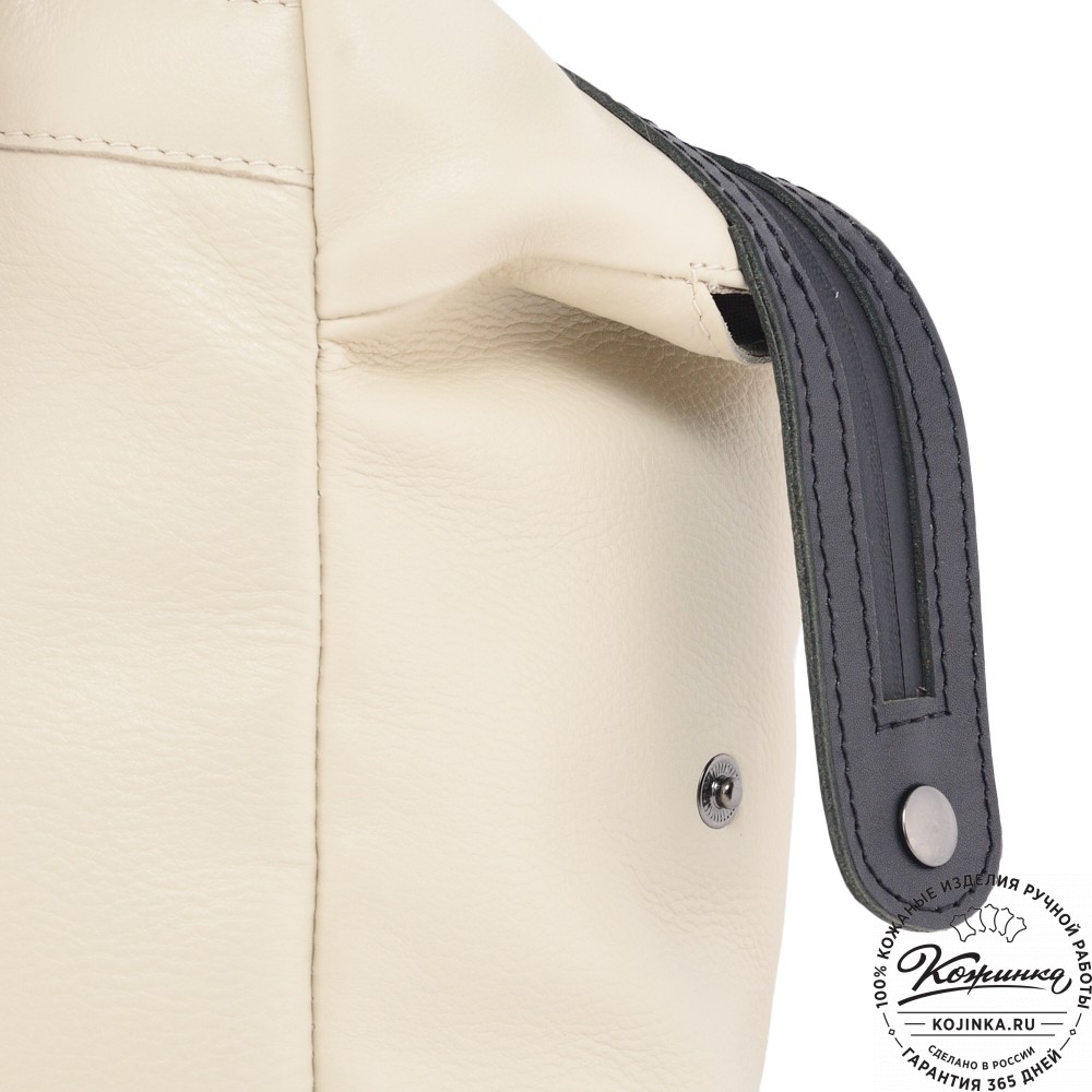  Кожаный рюкзак "Аргентум" (бежевый)