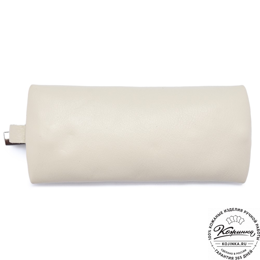  Кожаная ключница «Соло» (бежевая) 