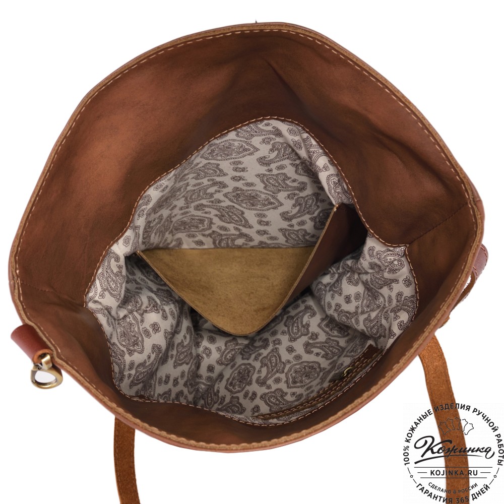  Кожаная сумка "Верона" (коричневая)