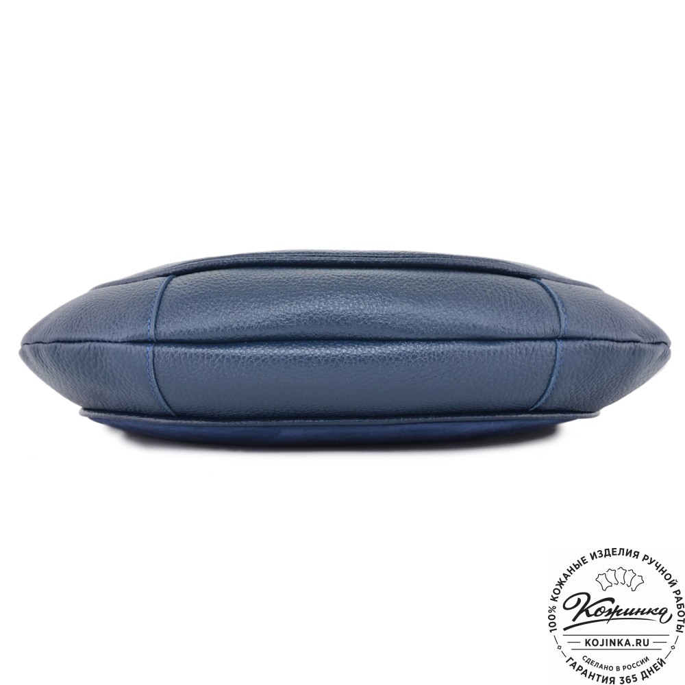  Женская кожаная сумка "Валенсия" (синяя)