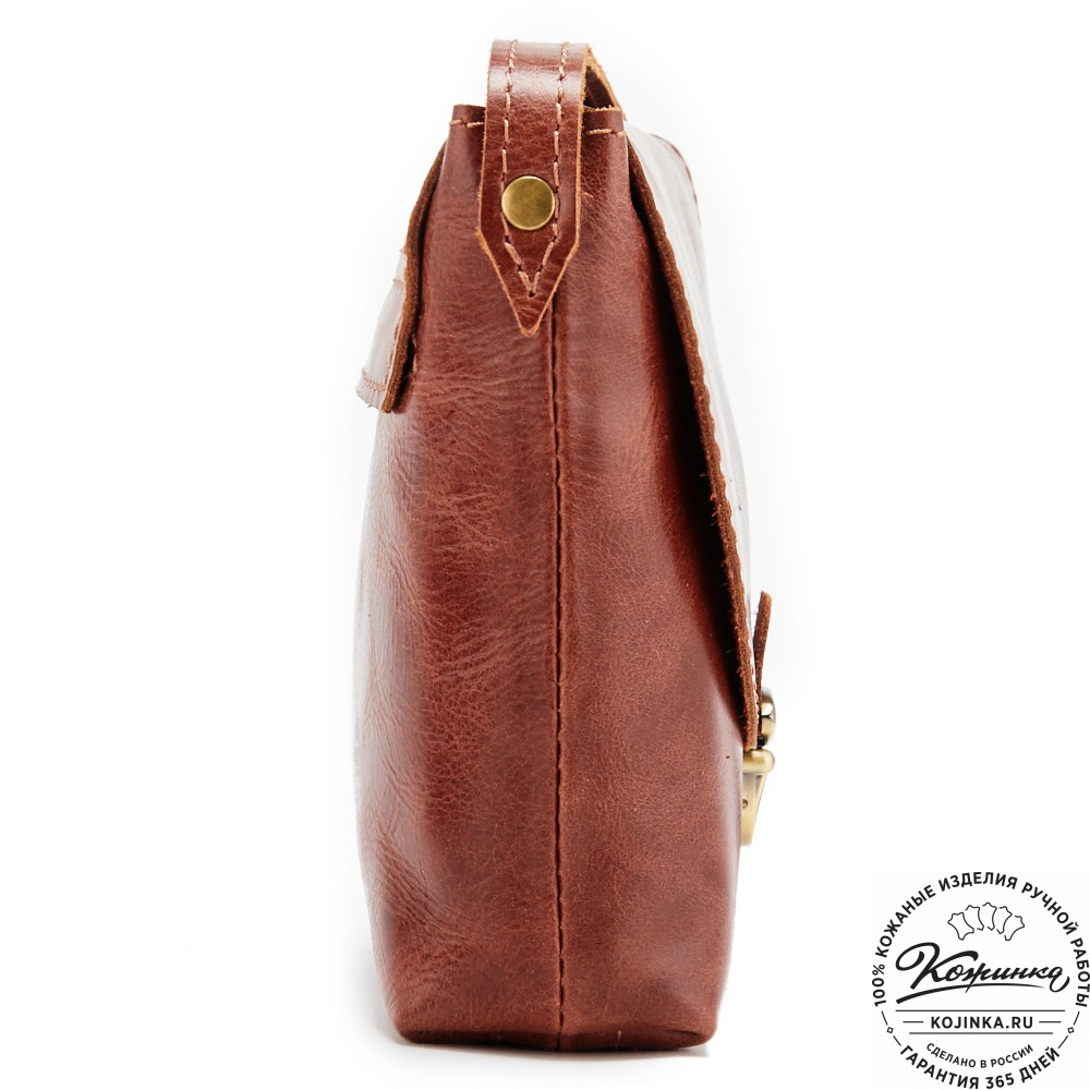  Кожаная сумка "Калифорния Нью" (коньяк)