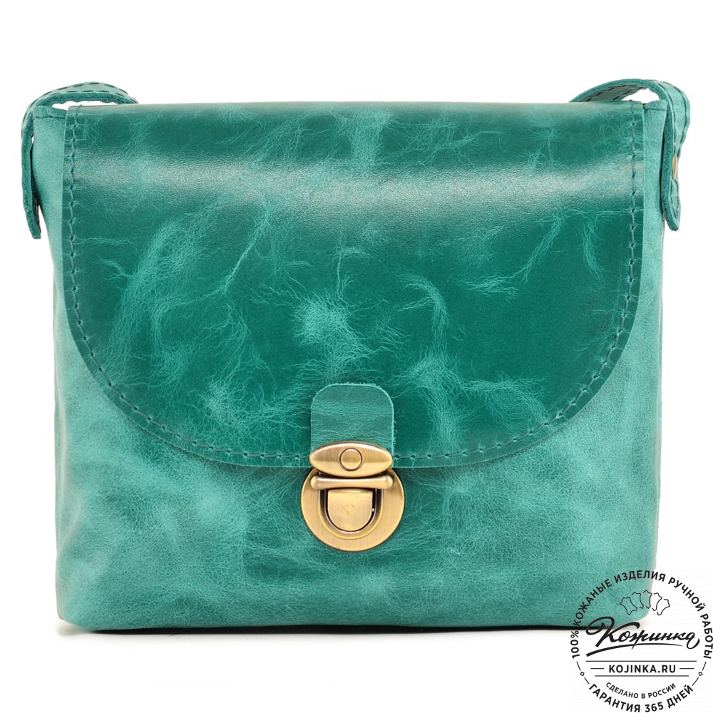  Кожаная сумка "Калифорния Нью" (изумруд)