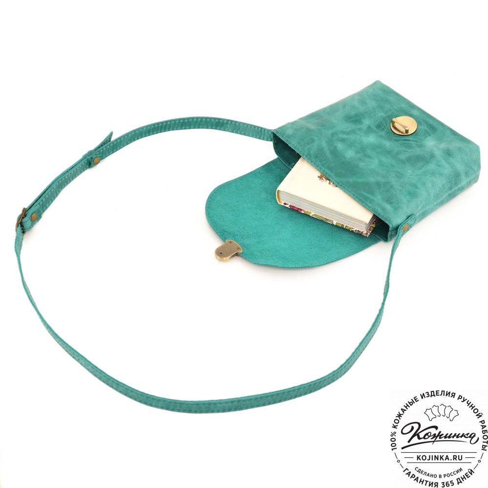  Кожаная сумка "Калифорния Нью" (изумруд)