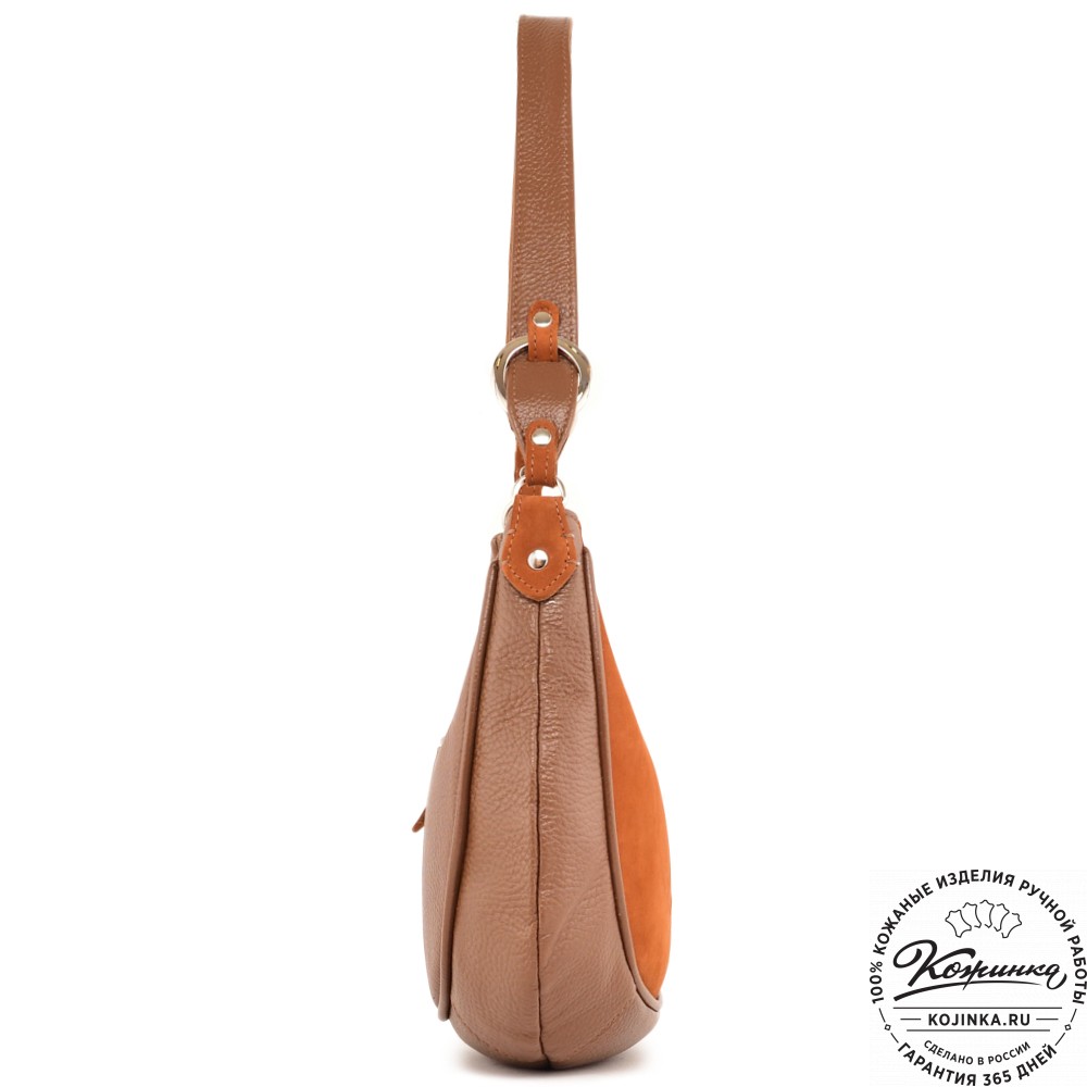 Женская кожаная сумка "Валенсия" (рыжая)