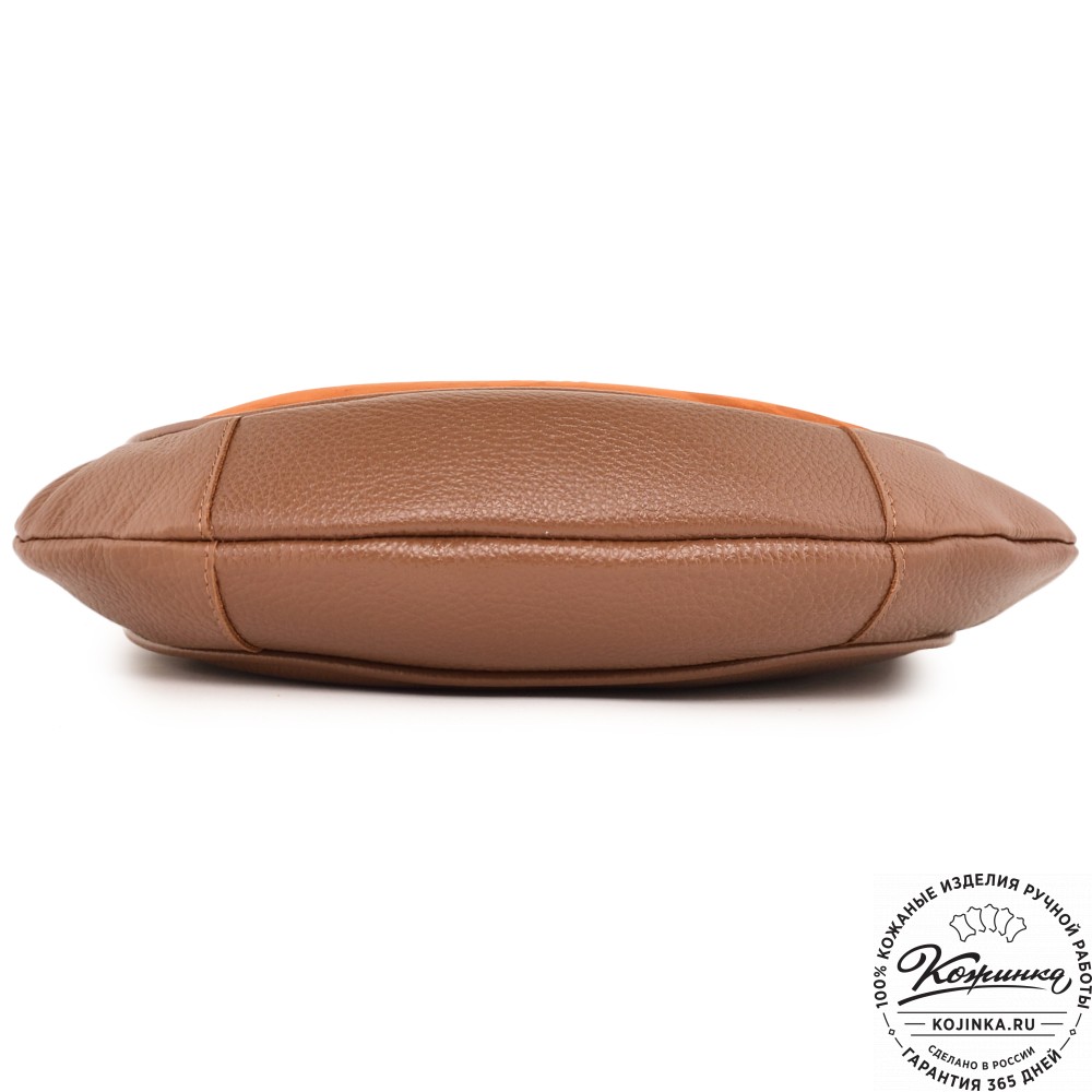 Женская кожаная сумка "Валенсия" (рыжая)