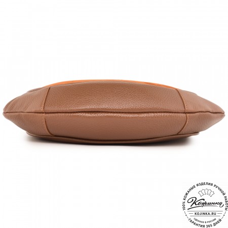 Женская кожаная сумка "Валенсия" (рыжая)