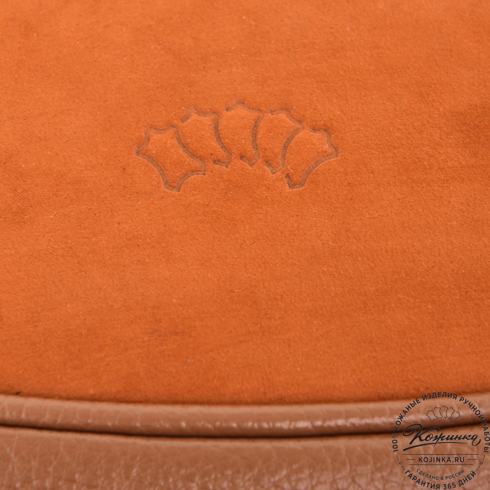 Женская кожаная сумка "Валенсия" (рыжая)