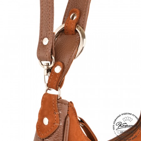 Женская кожаная сумка "Валенсия" (рыжая)