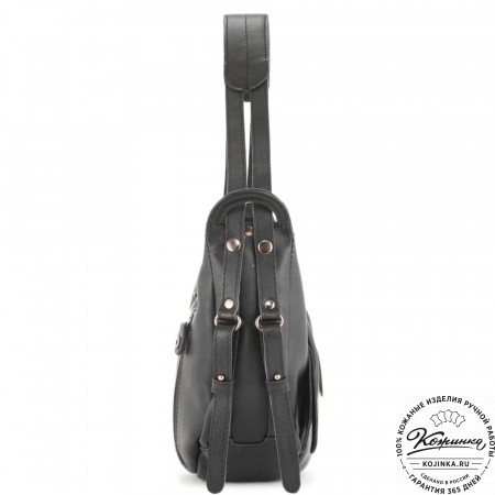 Женская кожаная сумка "Техас" (черная)