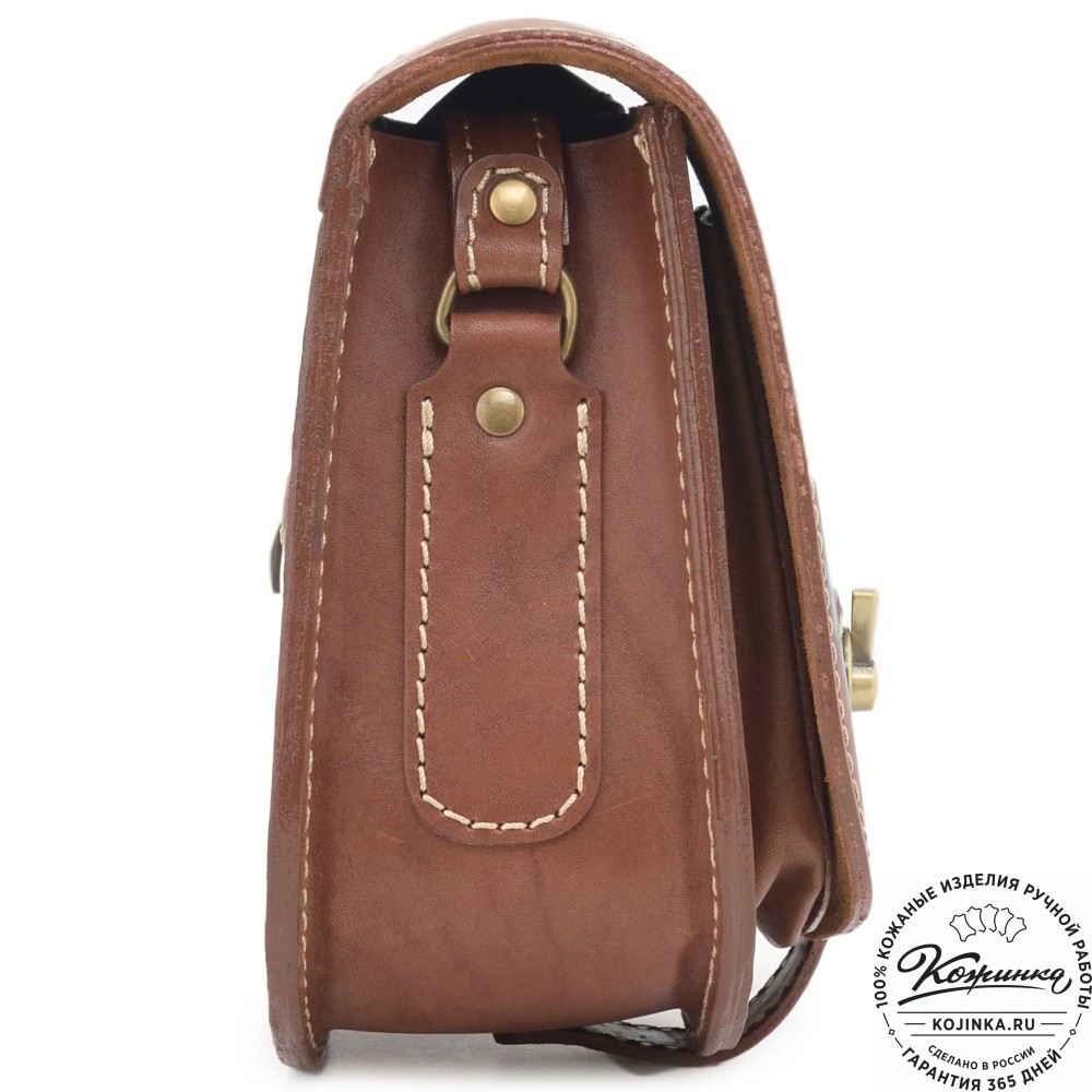 Кожаная сумка ручной работы "Джульетта-нью" "Лиса"