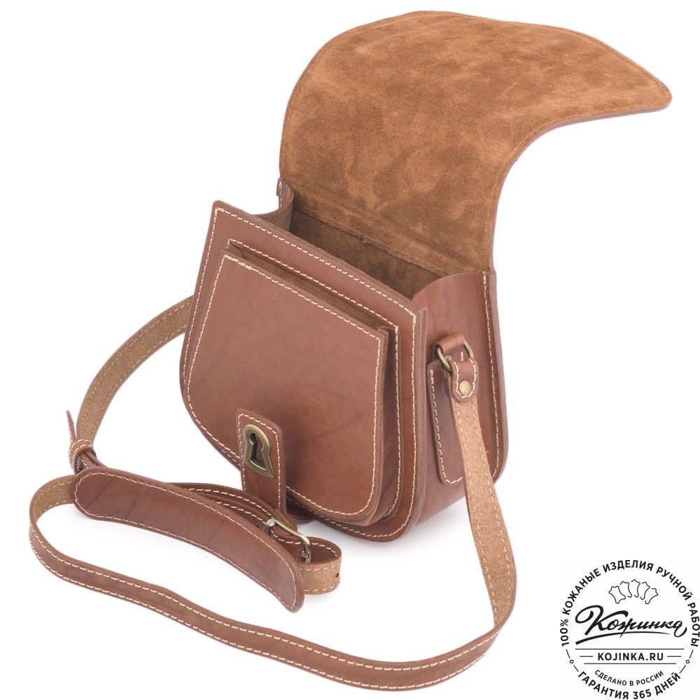 Кожаная сумка ручной работы "Джульетта-нью" "Лиса"