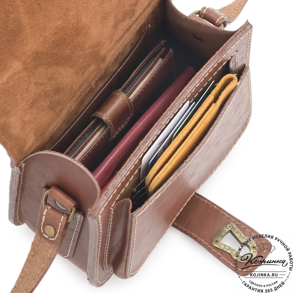 Кожаная сумка ручной работы "Джульетта-нью" "Лиса"