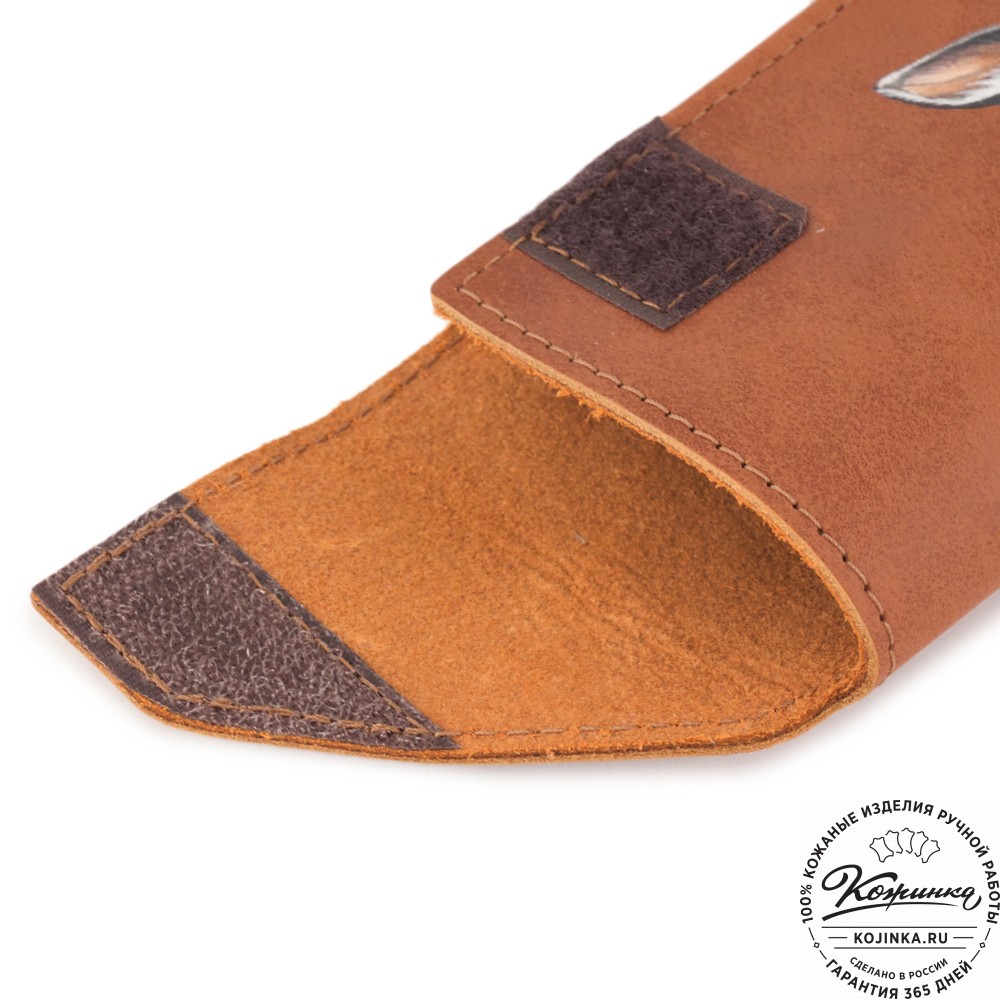 Кожаный футляр для очков "Марокко" "Кроль в очках"