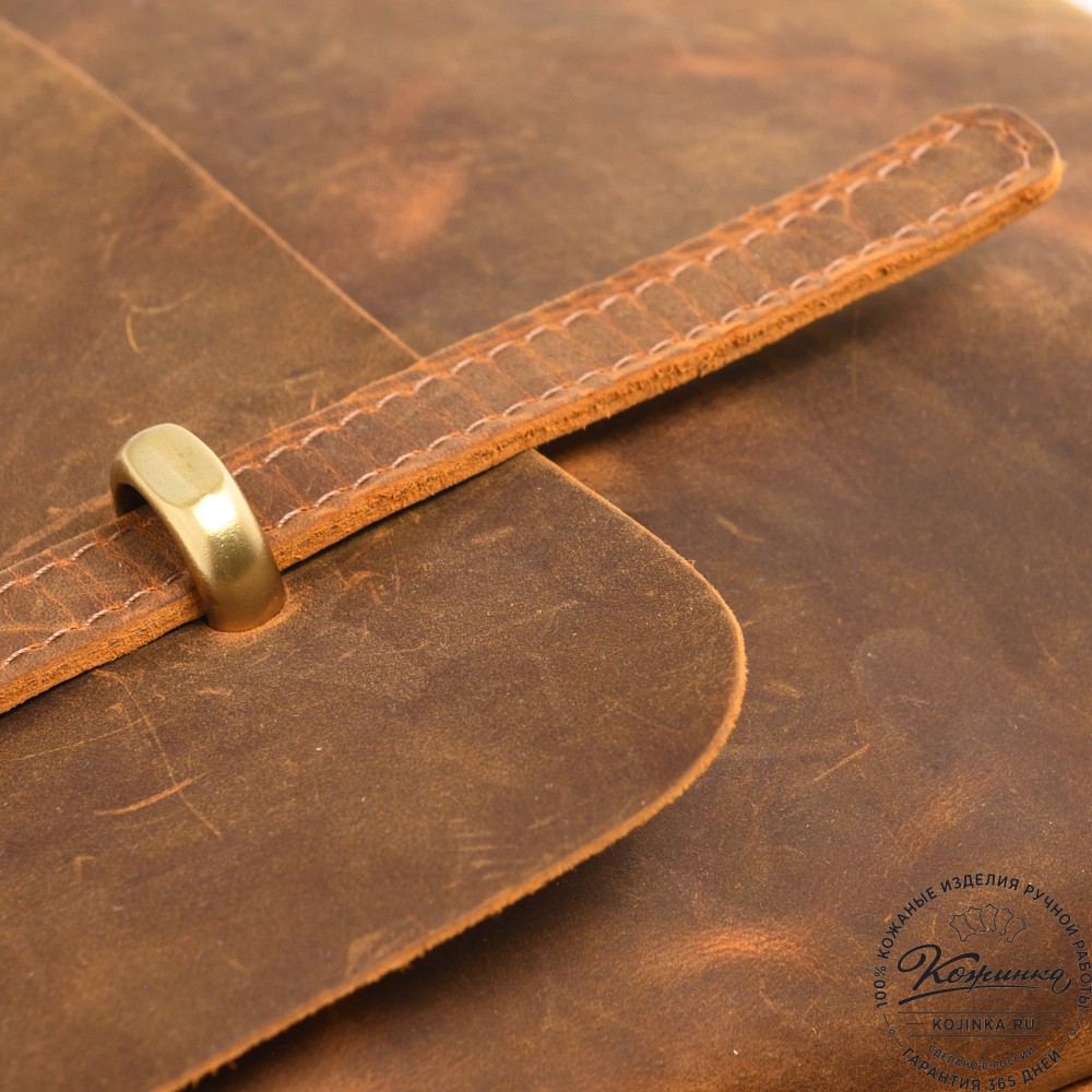  Кожаный портфель "Англетер" (рыжий крейзи)