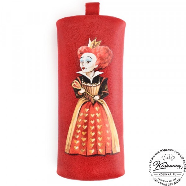Кожаная ключница «Соло» "Красная королева" (красный). фото 1