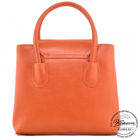 Женская кожаная сумка "Ванесса" (оранж)