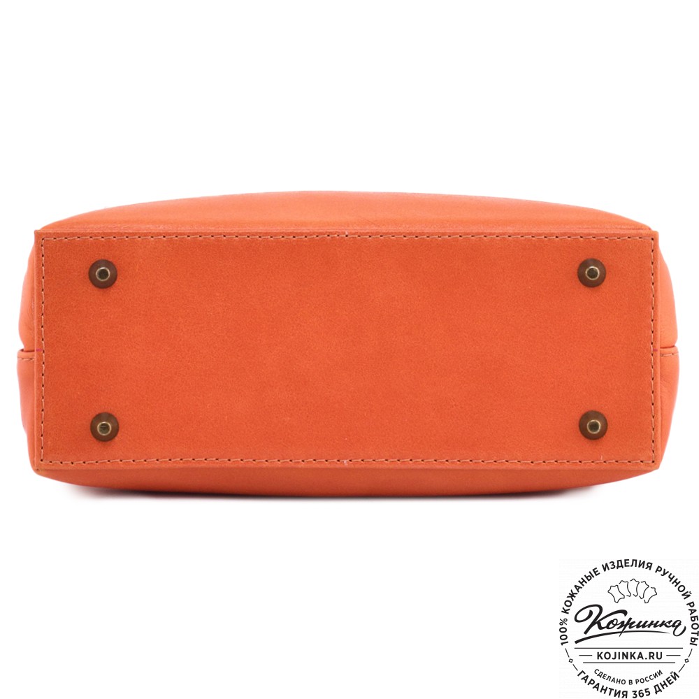 Женская кожаная сумка "Ванесса" (оранж)