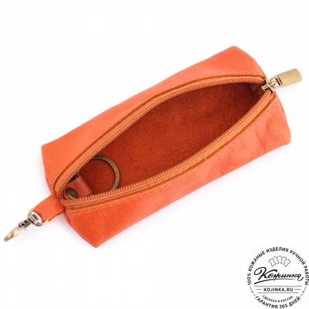 Женская кожаная сумка "Ванесса" (оранж)